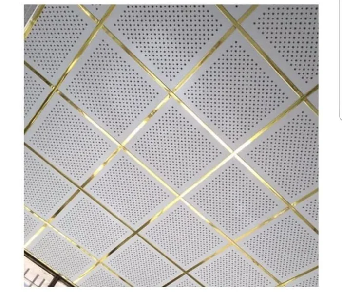 سقف کاذب تایل گچی پانچدار ای جی وی مناسب سقف فروشگاهها