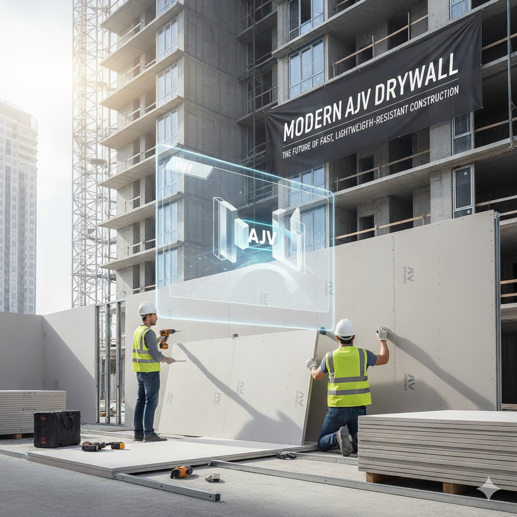 درای وال مدرن AJV آینده ساخت و ساز سریع سبک و ضد زلزله