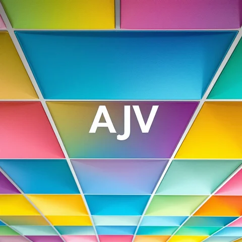برند AJV سقف؛ پیشگام نوآوری و زیبایی در تولید و عرضه تایل رنگی سقف کاذب