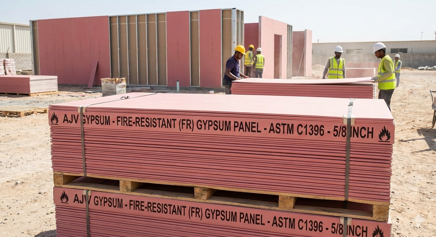 پانل گچی مقاوم در برابر حریق یا FR ای جی وی.