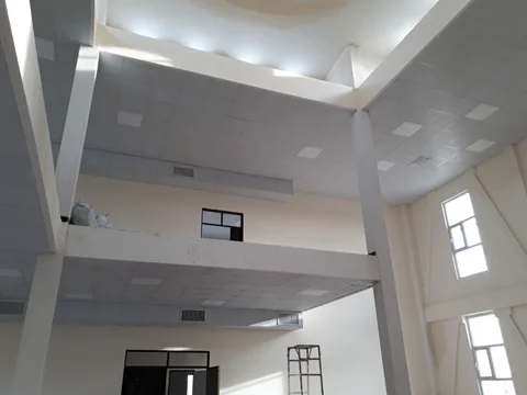 سقف کاذب تایل گچی و سازه کلیک