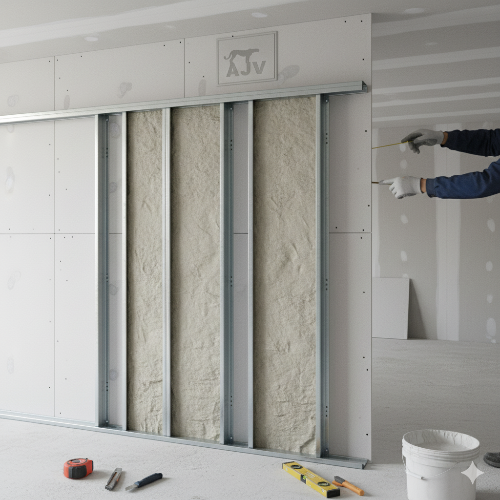 بررسی تخصصی سیستم‌های درای‌وال و سقف کاذب در معماری مدرن با تکنولوژی AJV