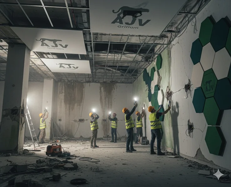 نقش سیستمهای پیش ساخته AV در بازسازی سریع فضاهای آسیب دیده مانند زلزله یا رطوبت