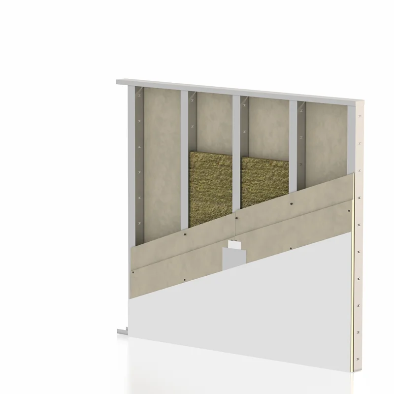 دیوار پیش ساخته دولا پنل گچی